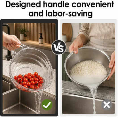 🔥HOT SALE🔥Multi-Functional Rice Strainer with Handle