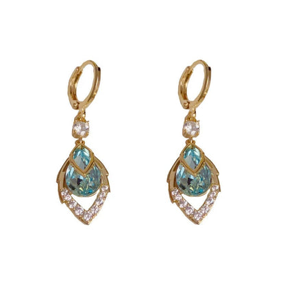 ⏳2026 Luxury Collection ⏰Sky Blue Drop Dangle Hoop Earrings💧💍