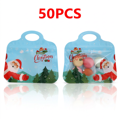 🎅LAST DAY SALE🎄Bestseller Self-Sealing Christmas Candy and Cookie Bags🍪Festive Self-Seal Treat Bags