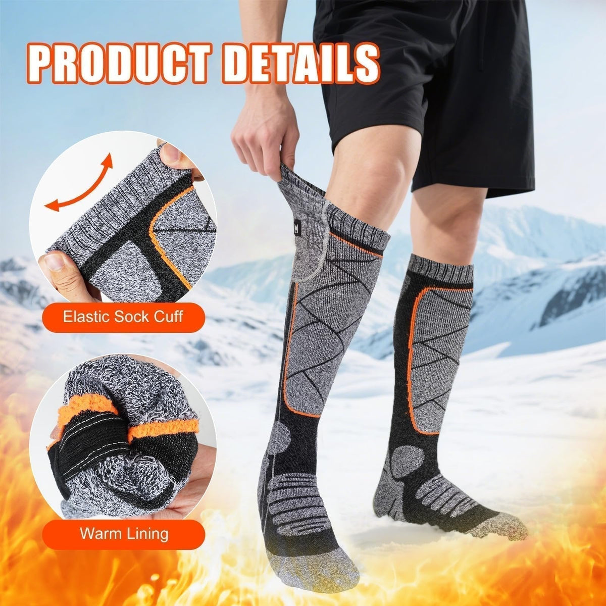 🥳 Enjoy 50% off now! 🥳 A massive hit for 2026—over 50,000 pairs sold! 🔥🧦 Rechargeable heated socks—featuring carbon-fiber rapid-heating technology, they’re the perfect choice for skiing, hiking, and staying warm all winter long! 🛡️✅