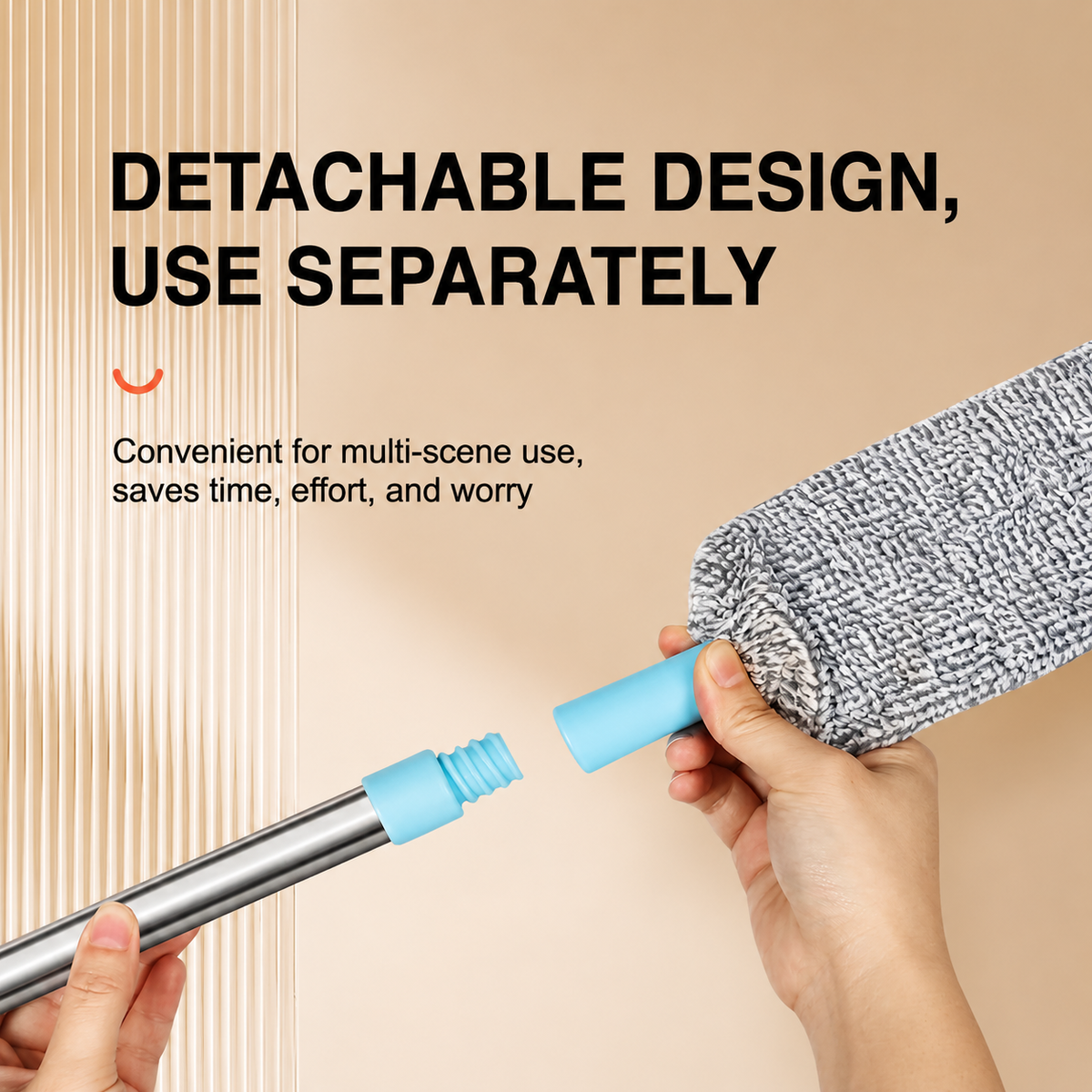 🔥Limited-time 50% off🧹Bendable Washable Microfiber Dust Brush, Hard To Reach Furniture Gaps🧼