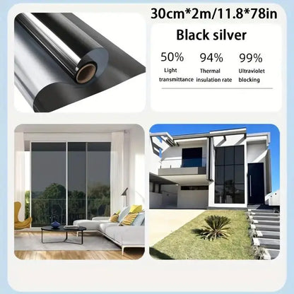 🔥Buy 1 Get 1 Free for the First 50 Customers🎁🔥Anti-Peeping One-Way Window Film, Sun Block Privacy Sticker🏠