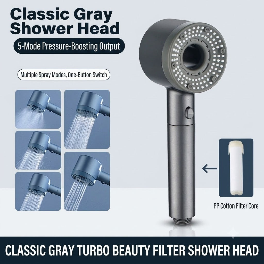 ✨50% OFF Today Only｜Premium Hollow‑Out Filter Shower Head