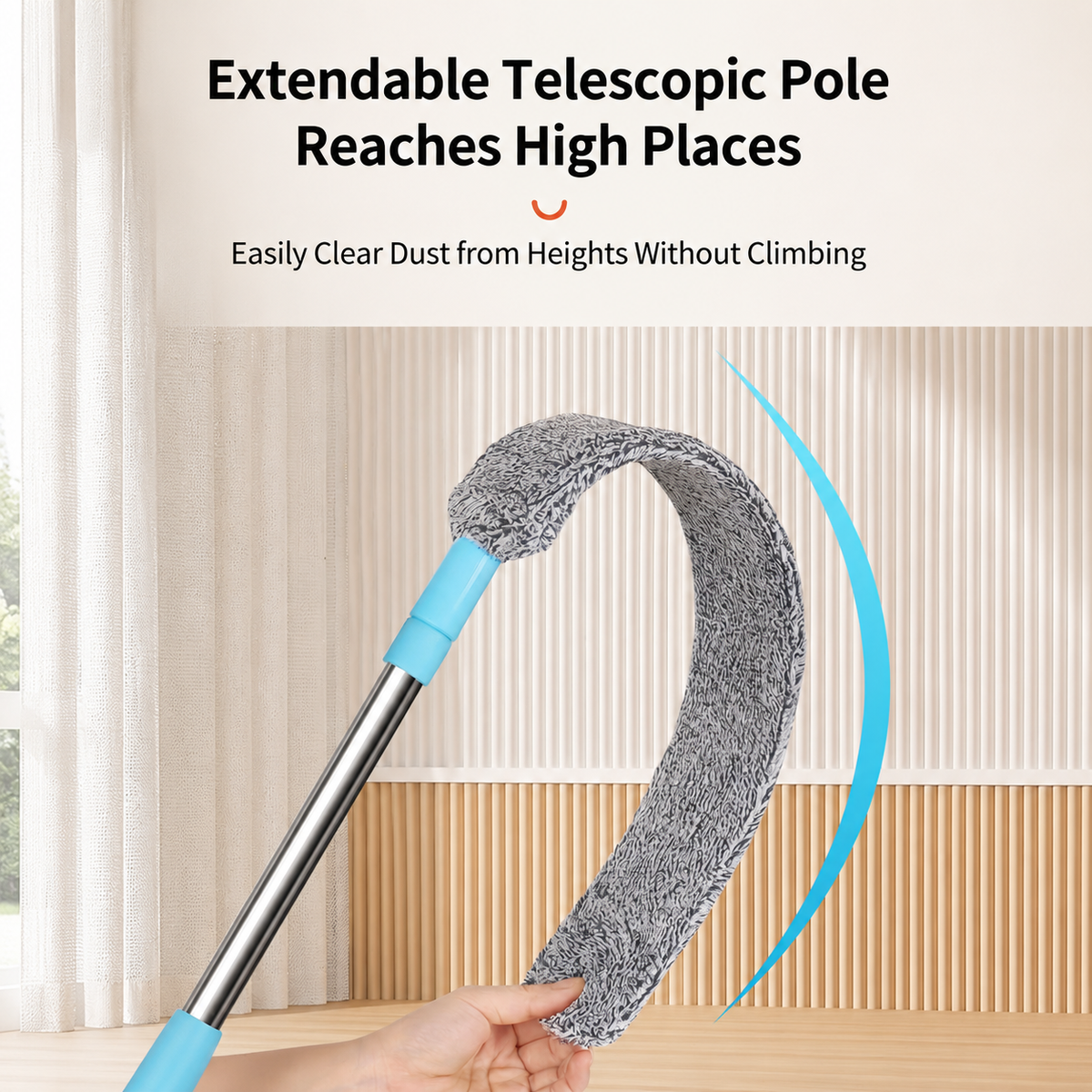 🔥Limited-time 50% off🧹Bendable Washable Microfiber Dust Brush, Hard To Reach Furniture Gaps🧼