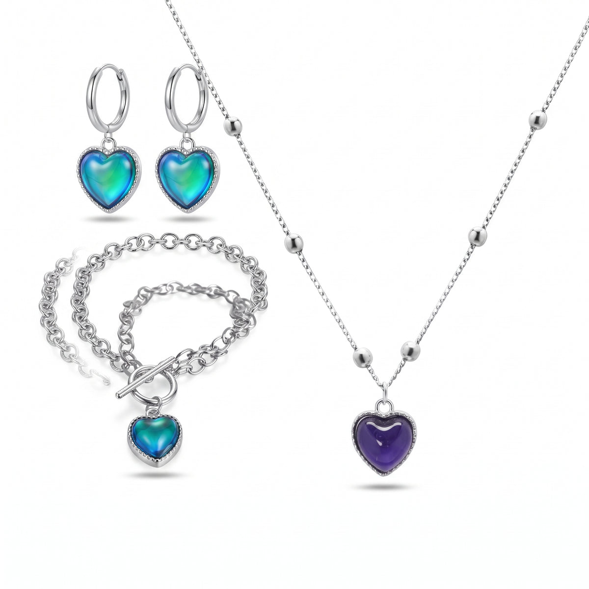 ❤️Temperature-Sensitive Color-Changing Heart Necklace for Women