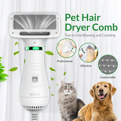 🔥🔥LIMITED-TIME 50% OFF! 🐾2-in-1 Pet Dryer Brush-Blow dryer + styling