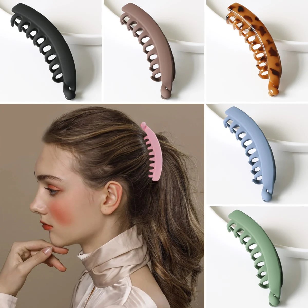 🎁Buy 2 Get 2 Free💞Banana Hair Clips Non-slip 9 Colors