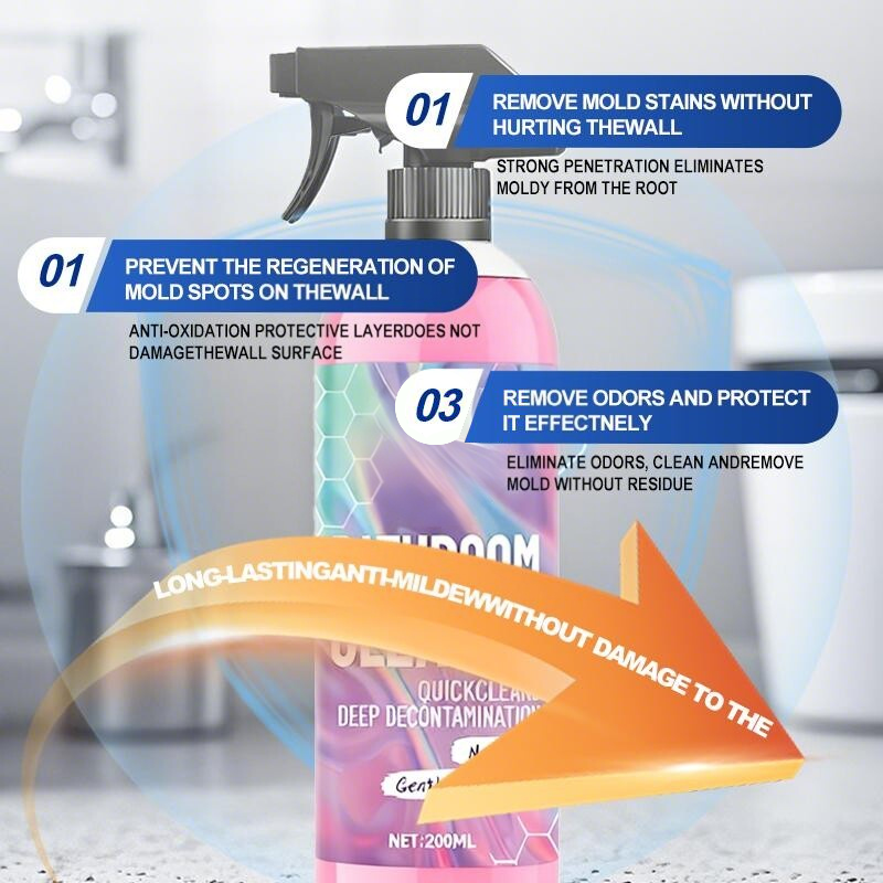 ⚡Today Only 50% OFF✨ Bathroom Cleaner: Sparkle in Seconds, No Harsh Fumes