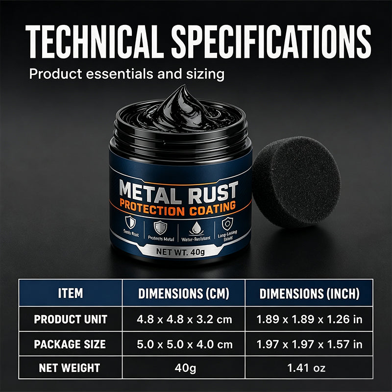 🎨🖌️Metal Rust Protection Black Repair Paste