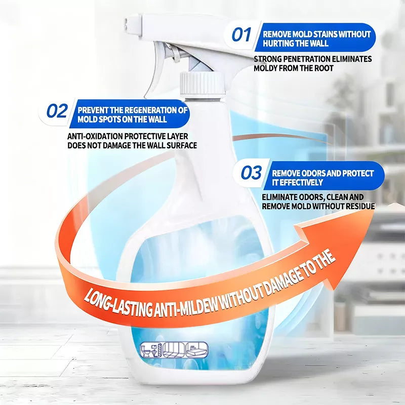 🔥Buy One Get One Free for a Limited Time🔥 High-Efficiency Mold Remover Spray - Prevents Mold from Growing Again 🚫🧫