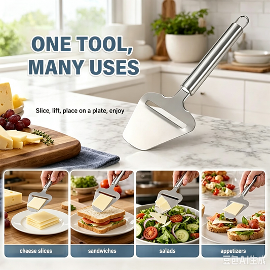 🔥 Half-price offer for the first 50 customers 🔥High-Quality Stainless Steel Cheese Slicer