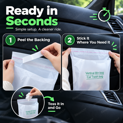 💞50K+ SOLD!🚗Self-Adhesive Car Cleaning Bags Car Trash Bag🧹✨