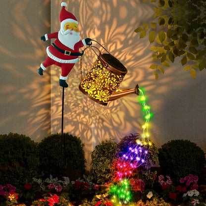 🎄🎅Santa Solar Watering Can Christmas Garden Light