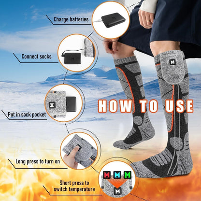 🥳 Enjoy 50% off now! 🥳 A massive hit for 2026—over 50,000 pairs sold! 🔥🧦 Rechargeable heated socks—featuring carbon-fiber rapid-heating technology, they’re the perfect choice for skiing, hiking, and staying warm all winter long! 🛡️✅