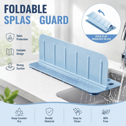 💧50%OFF💧Foldable Kitchen Sink Splash Guard ABS+TPE Water Splash Blocker