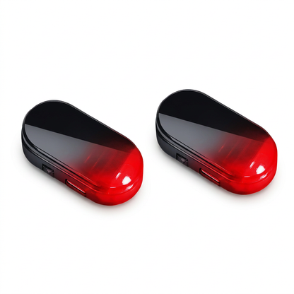 🔥BUY 1 GET 1 FREE🚗Solar Powered Fake Car Alarm Light Auto LED Security Warning Flashing Light