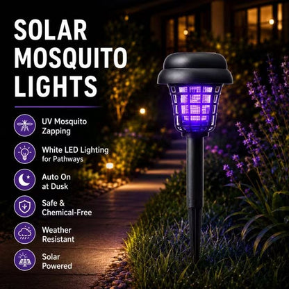 50%off🏠Summer Essentials🦟Solar-Powered UV Mosquito Killer Lamp