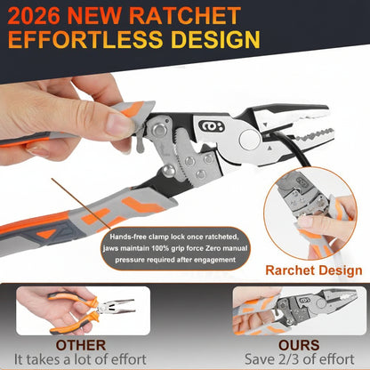 💥50%OFF🔧Ratchet Wire Cutters - 67% Labor-Saving Dual Mode (Normal/Ratchet)