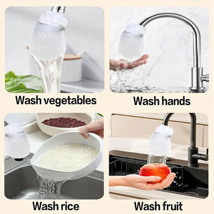 💧 Disposable Cotton Faucet Filter Bags with Fastening Straps