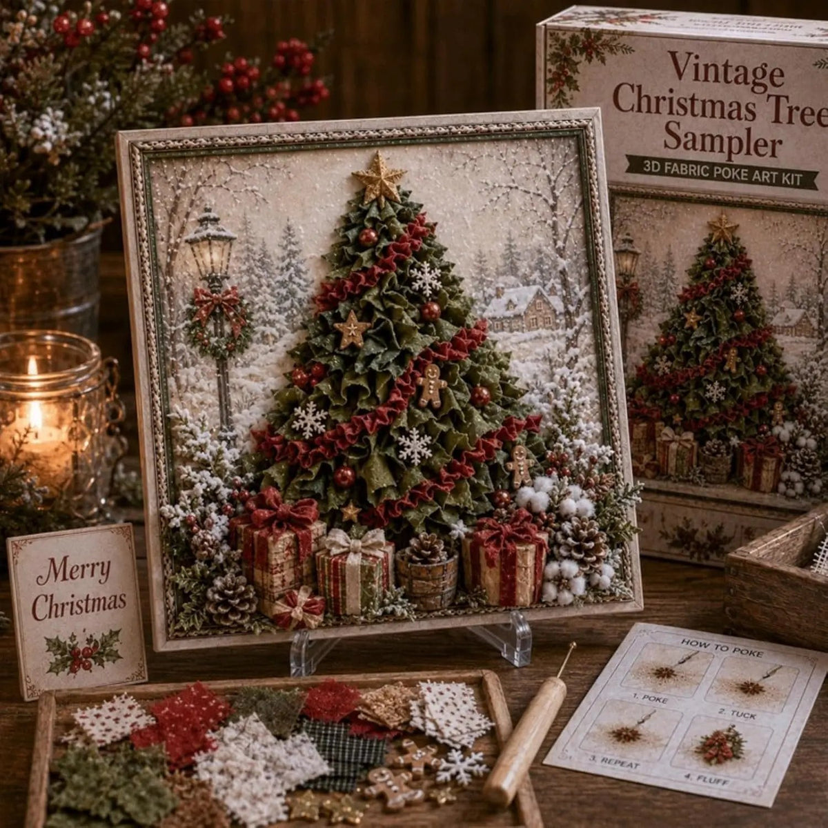 🔥 Half Price Offer - 🎄 3D Christmas Fabric Stamping Set