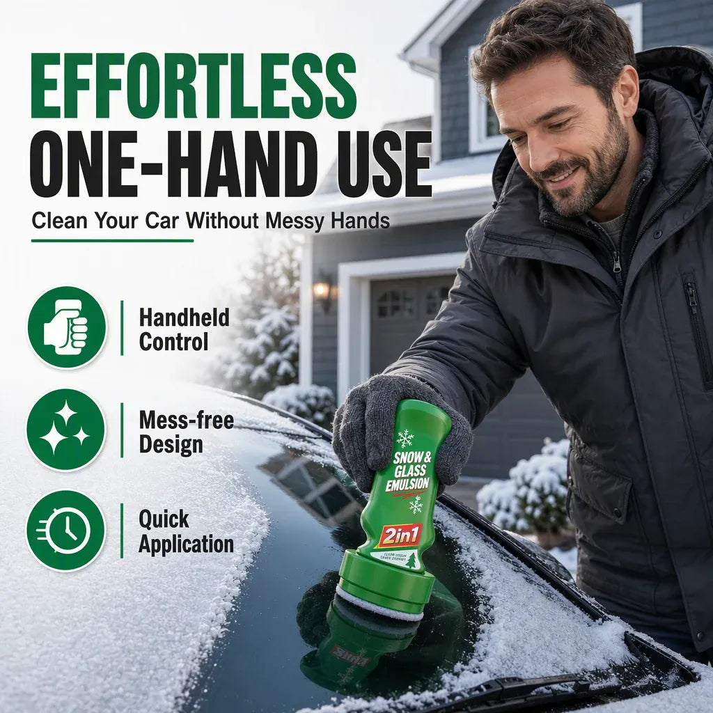 ❤️ Buy 1, Get 1 Free! 🎉 Multifunctional 2-in-1 Car Glass Cleaner (with handle)