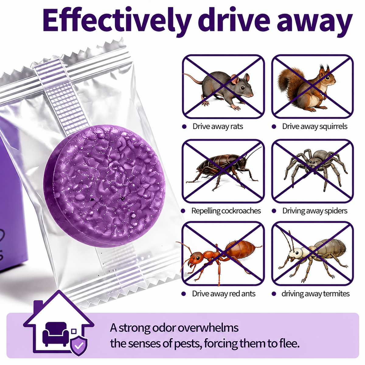 🐭 Final two hours! Half-price offer! 🔥 All-natural peppermint and cinnamon repellent blocks for pest and rodent control 🕷️🐍