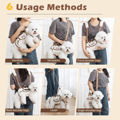🔥2026 HOT SALE🔥Double-shoulder and hand-held pet leash backpack
