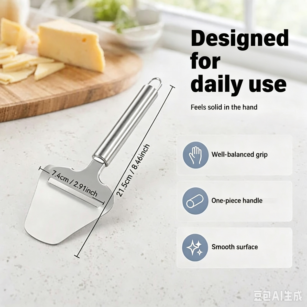 🔥 Half-price offer for the first 50 customers 🔥High-Quality Stainless Steel Cheese Slicer