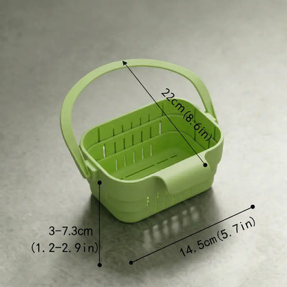 🔥LAST DAY 50% OFF  🥬 Foldable Over-Sink Drain Basket