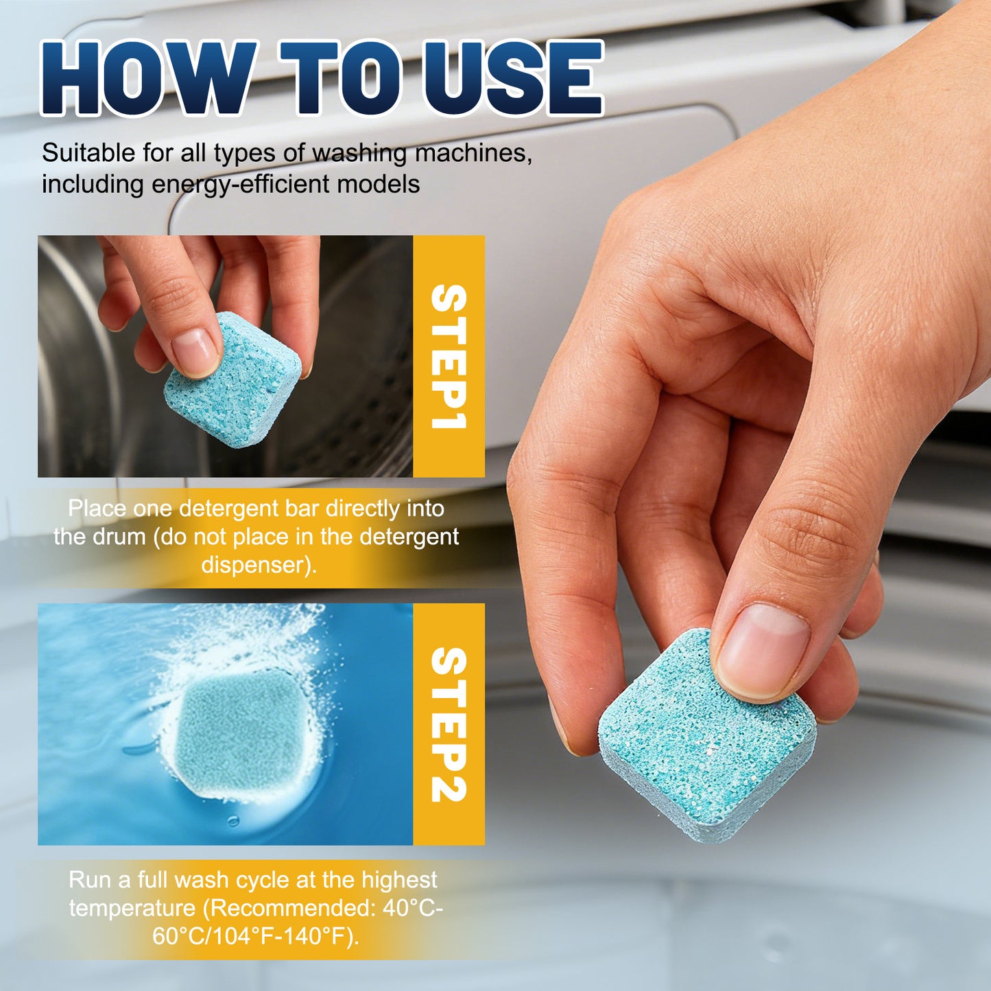 🔥2026 HOT SALE💥Eco-Friendly Washing Machine Cleaner