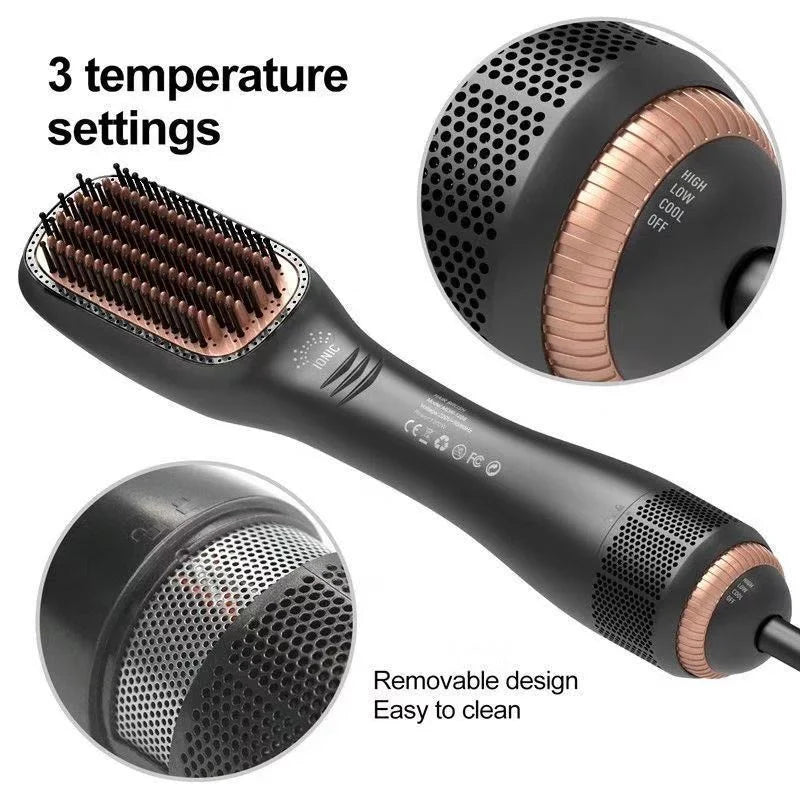 🎁2026 New Arrivals 50% OFF💥Professional 3-in-1 Hot Air Brush – Dry, detangle & volumize – 162K+ sold, salon results at home – smooth & shiny ✨🌀💨