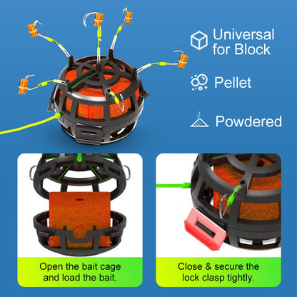 ☀️Limited-time 50% off🥇Reverse Bottom Bait Cage Fishing Hook