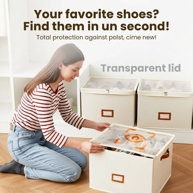 👟 Fabric Shoe Organizer Storage Box Foldable Shoe storage box
