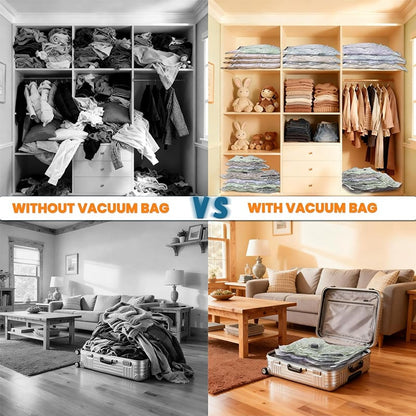 50% off 🔥 Wireless travel vacuum compression storage bag set, reusable ~ Increases space by up to 80%