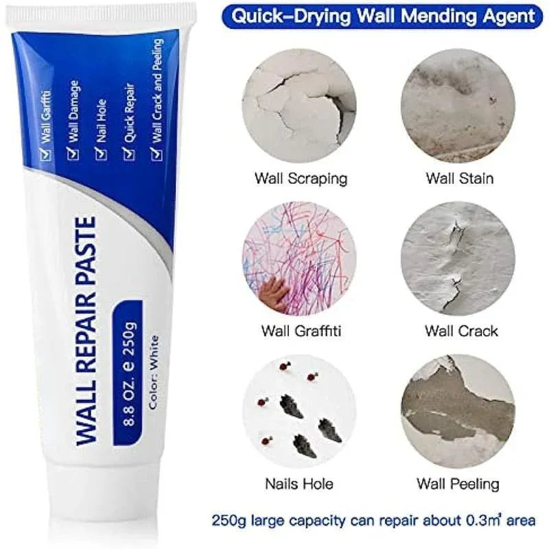 🔥Buy 1 Get 1 Free🔥THE ULTIMATE White Drywall Repair Paint Kit – No Sanding, No Primer, No Mess. Fix Nail Holes, Cracks & Dents in Minutes