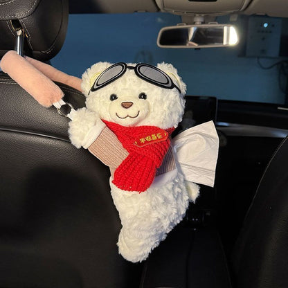 ✨Limited time buy one get one free✨ Global best-selling over 1 million cute bear-shaped plush car tissue box