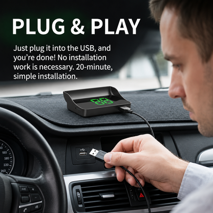 🚗Head-Up Display (HUD) Car GPS Digital Speedometer