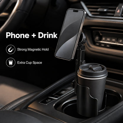❤️ 50% off for the first 50 customers! 🎉 Car Cup Holder Phone Mount — Supports 360° adjustment
