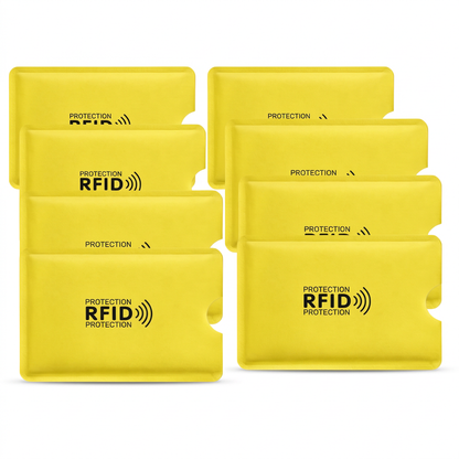 💳8 Pack RFID Blocking Anti Theft Card Sleeves RFID Blocking Card Sleeves