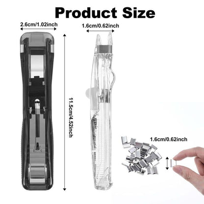🔥50% OFF✨Portable Binder Clip Stapler - Includes 50 reusable clips