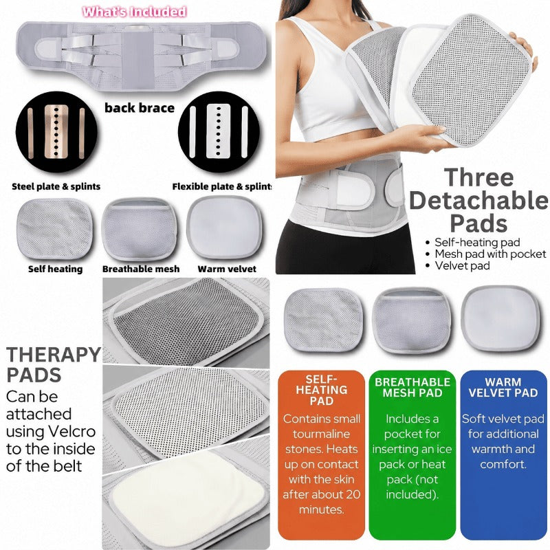 🔥Hot sale🔥Dual Rigid Flexible Support Brace-The Most Professional Lumbar Support Equipment