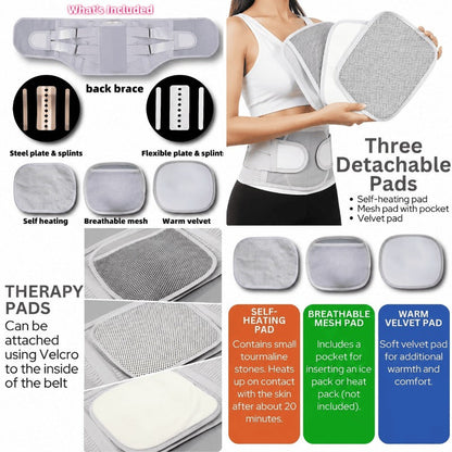🔥Hot sale🔥Dual Rigid Flexible Support Brace-The Most Professional Lumbar Support Equipment