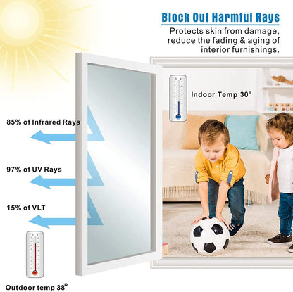 🔥Buy 1 Get 1 Free for the First 50 Customers🎁🔥Anti-Peeping One-Way Window Film, Sun Block Privacy Sticker🏠