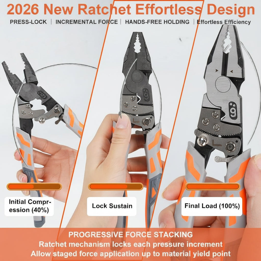 💥50%OFF🔧Ratchet Wire Cutters - 67% Labor-Saving Dual Mode (Normal/Ratchet)