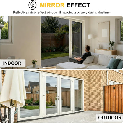 🔥Buy 1 Get 1 Free for the First 50 Customers🎁🔥Anti-Peeping One-Way Window Film, Sun Block Privacy Sticker🏠