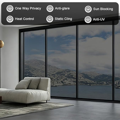 🔥Buy 1 Get 1 Free for the First 50 Customers🎁🔥Anti-Peeping One-Way Window Film, Sun Block Privacy Sticker🏠
