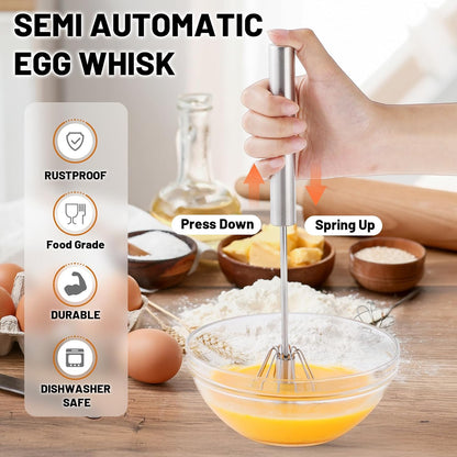 🔥Stainless Steel Automatic Mixer – No electricity required, quick and easy mixing
