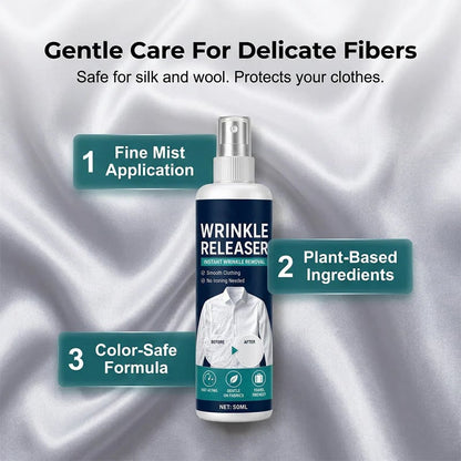 👔 Wrinkle-removing spray for clothes – No ironing required