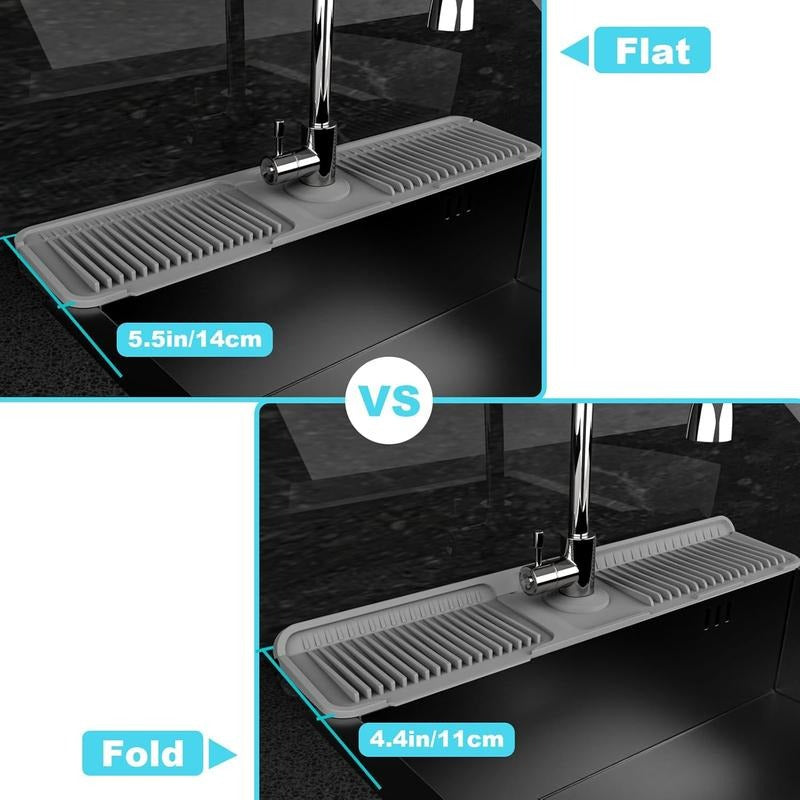 🔥 BUY 3 GET 2 FREE💧Silicone Sink Faucet Draining Mat