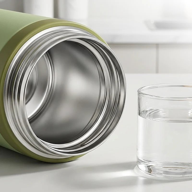 ⚡8K+ SOLD! 💥Stainless Steel Vacuum Insulated Bottle with Lidded Cup